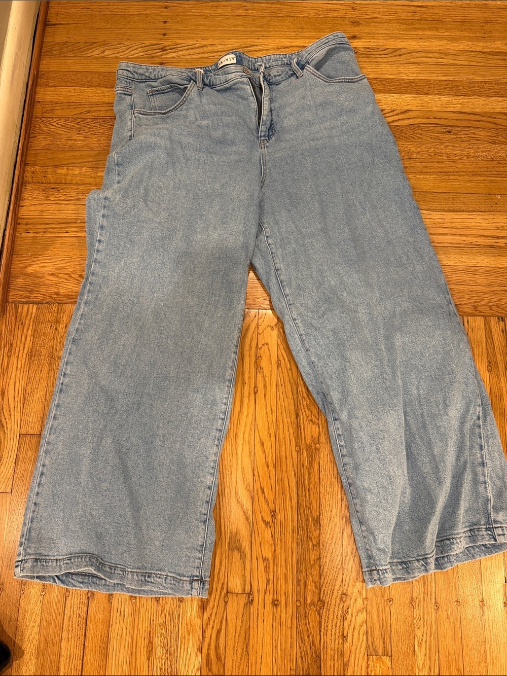 Ava & Viv Light Blue Wide-Leg Jeans